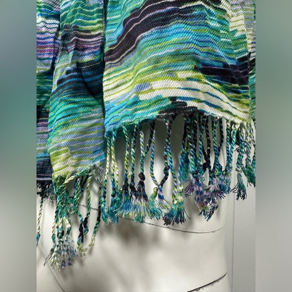 Apt 9 One Size 100% Rayon Fringe Rectangular Fashion Neck Scarf - Picture 2 of 3